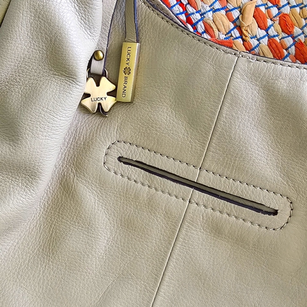 Lucky leather hobo purse